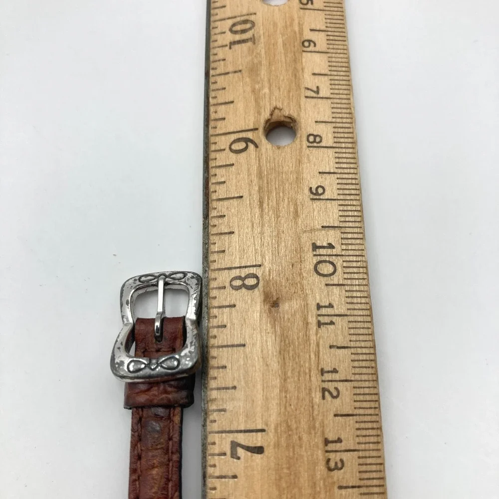 Brighton Cody Women's Watch 24mm Silver Gold Tone Reversible New Battery 7.5